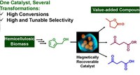 Magnetic ZSM-5 zeolite: a selective catalyst for the valorization of furfuryl alcohol to γ-valerolactone, alkyl levulinates or levulinic acid