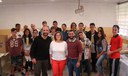 Paper recycling activity carried out with elementary school students in the full time public school André Donatoni (Ibaté-SP) on 05/16