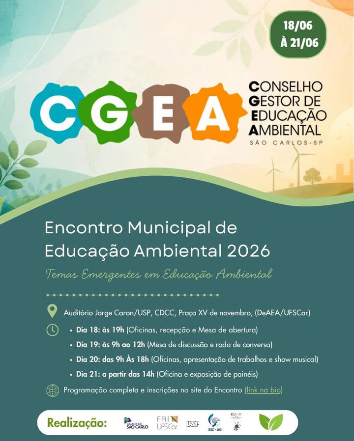 Parceria CERSusChem 🡨🡪 LASCA tem participação efetiva no Encontro Municipal de Educação Ambiental de São Carlos