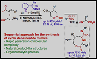 Multicomponent Synthesis of Cyclic Depsipeptide Mimics by Ugi Reaction Including Cyclic Hemiacetals Derived from Asymmetric Organocatalysis